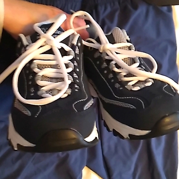 NIB Women's Skechers D'Lites blue and white WIDE shoes size 6.5 💢WIDE💢 - Picture 6 of 10